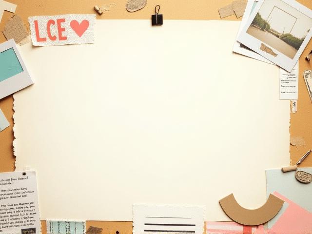 Esempio di sito web in stile Digital Scrapbooking con elementi 'incollati' digitalmente e texture.