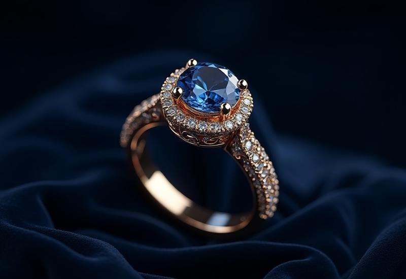 Interfaccia web di lusso con dettagli dorati per brand di alta moda.